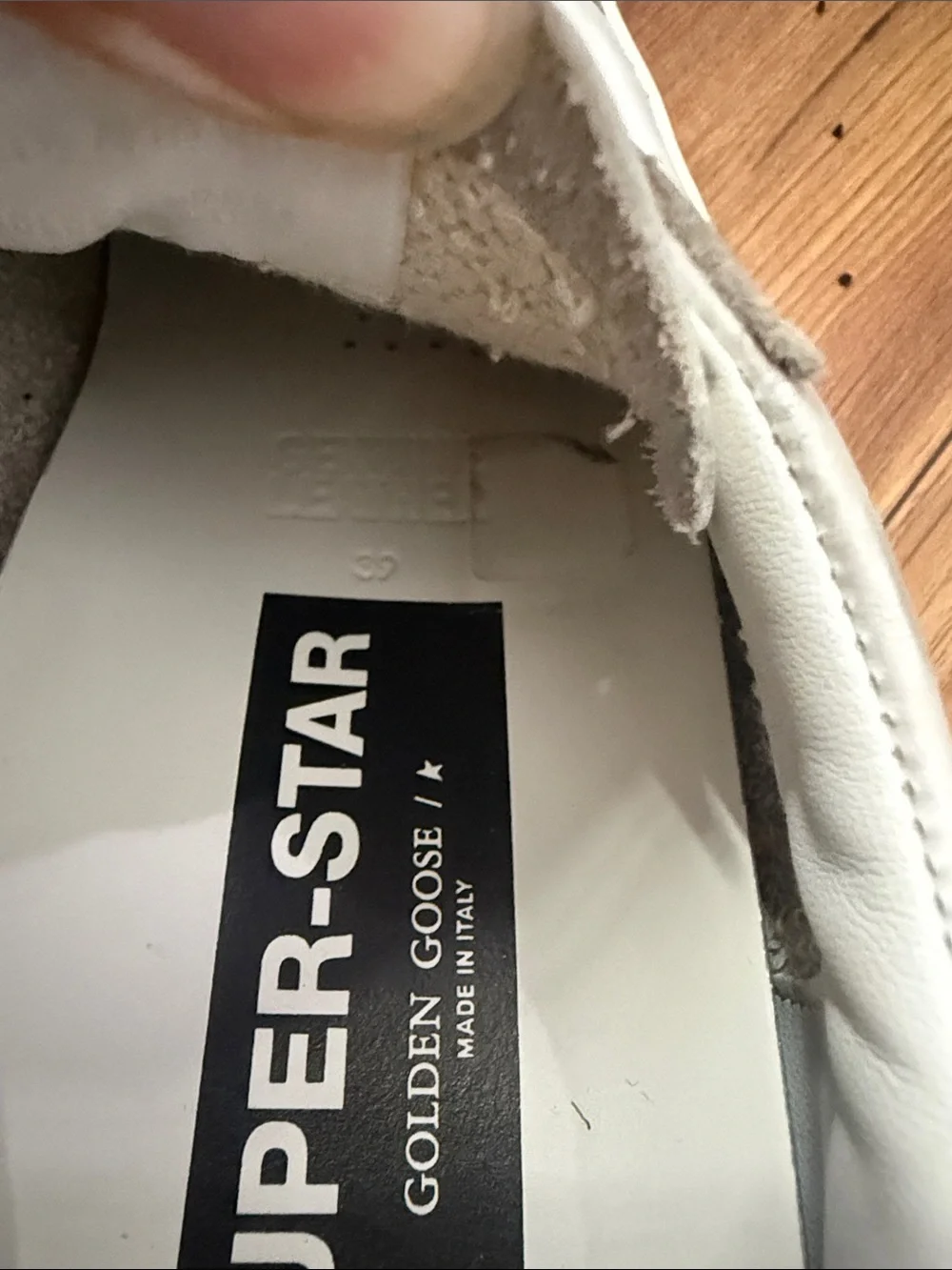 Golden Goose White Women's Low-Top Sneakers with Rhinestone Star Accent